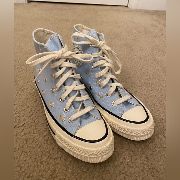 Converse Shoes Chuck 7 Embroidered Garden Party Hightop Sneakers Poshmark